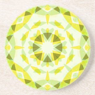 Dopamindekan av Bright Gult Grönt Summer Star Underlägg