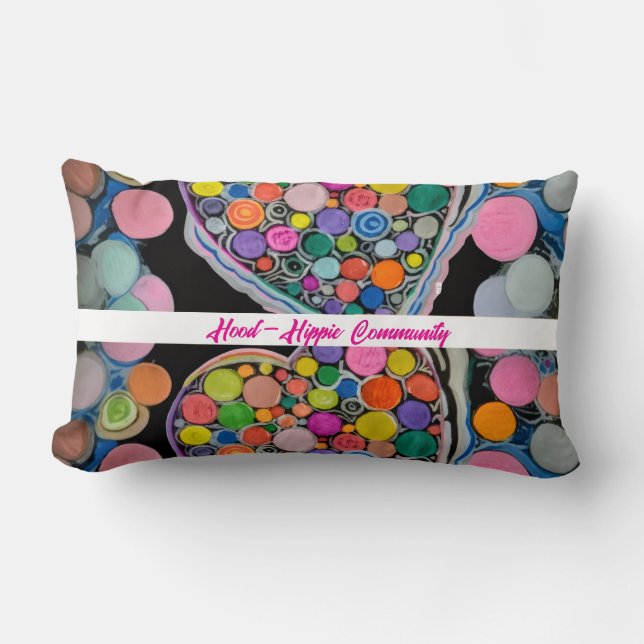 "Dopamine Decor" Kuddskrynkyltare Lumbarkudde (Framsida)