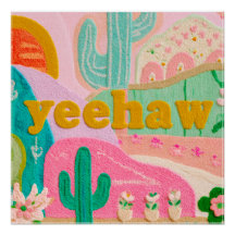 Dopamine Decor "Yeehaw" Cowgirl Affisch