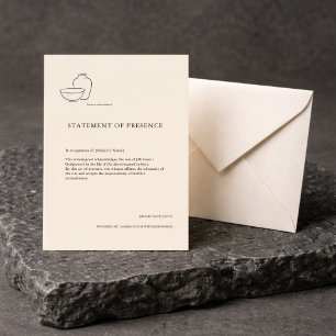 Dopcertifikat Minimalist Gudförälder Minnessak Meddelande