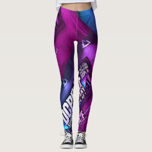 Dope_AF fet, färglöst, tjock bensin Leggings