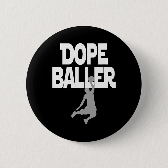 Dope Baller Basketball . I kärlek Basketball Perfe Knapp (Framsida)