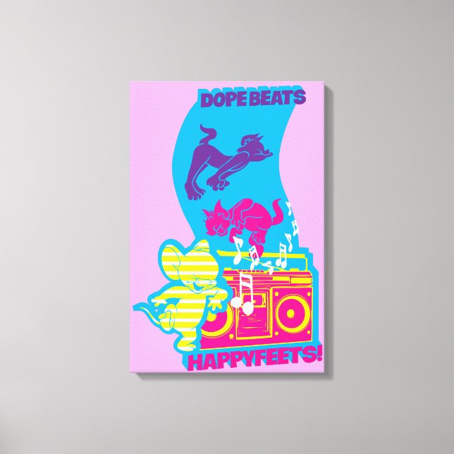 Dope Beats Lycklig Feets Canvastryck (Framsida)
