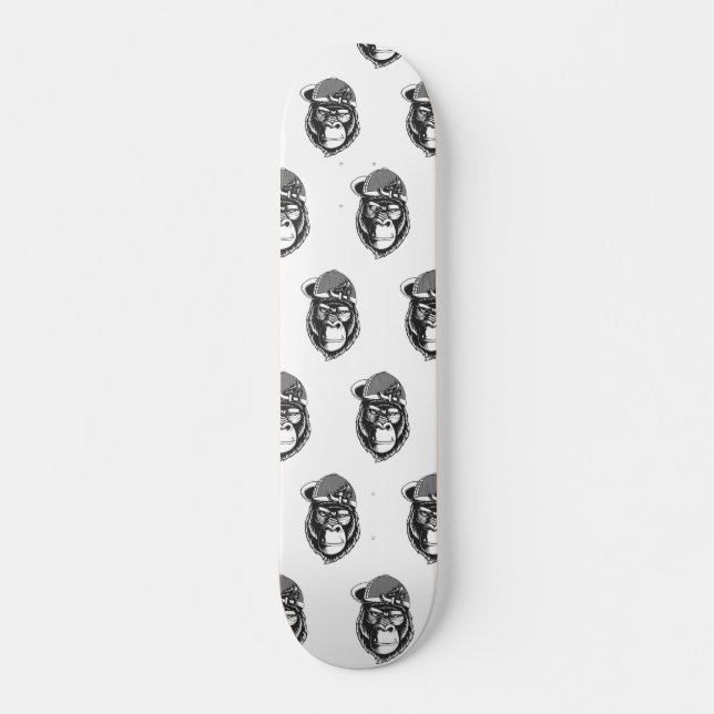 Dope Black Ape Mugg Mini Skateboard Bräda 18,5 Cm (Framsida)