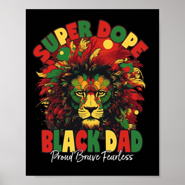 Dope Black Pappa Black History Month Poster (Framsidan)