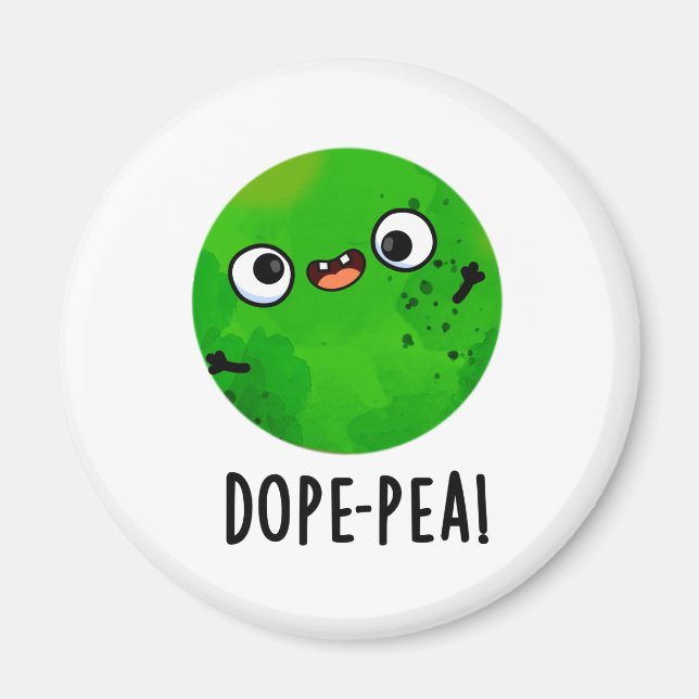 Dope-pea Funny Dopey Pea Pun Magnet (Framsidan)