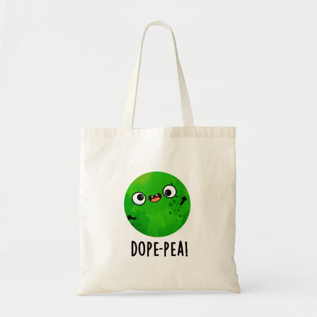 Dope-pea Funny Dopey Pea Pun Tygkasse (Framsidan)