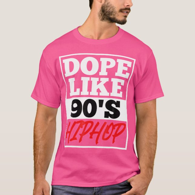 Dope som 90 S Hip hop, som säger Rap Music Rapper T Shirt (Framsida)