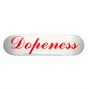 Dopeness vid rostade tänder mini skateboard bräda 18,7 cm