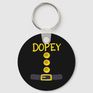 Dopey Dwarf Halloween Costume Färg Matching Dopey Nyckelring