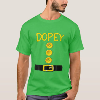 Dopey Dwarf Halloween Costume Färg Matching Dopey T Shirt