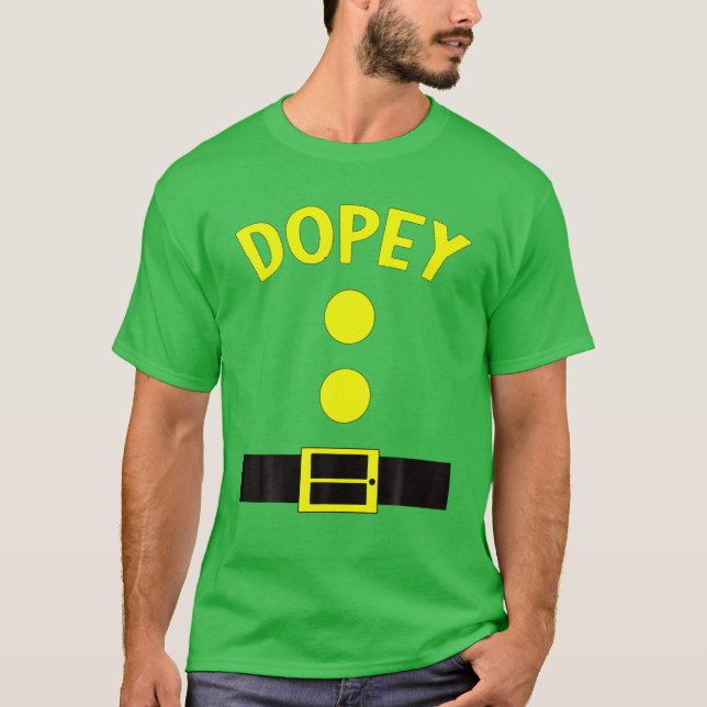Dopey Dwarf Halloween Costume Funny Gifts Idea Dop T Shirt (Framsida)