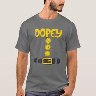 Dopey Halloween Dwarf Costume Färg Matching T Shirt