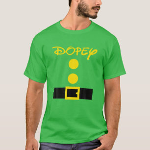 Dopey Halloween Dwarf Costume Färg Matching T Shirt