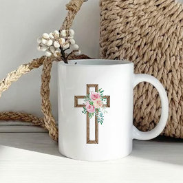 Dopfest med blomstermotiv kaffemugg