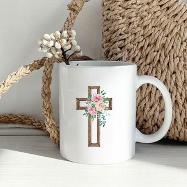 Dopfest med blomstermotiv kaffemugg (Skapare uppladdad)