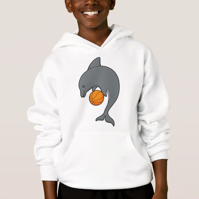Dophin as Basketball player with Basketball T Shirt (Framsida)