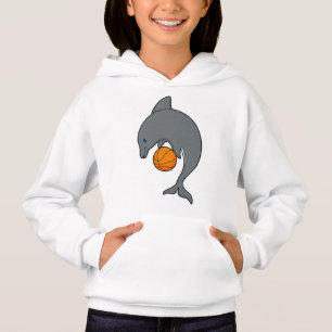 Dophin as Basketball player with Basketball T Shirt