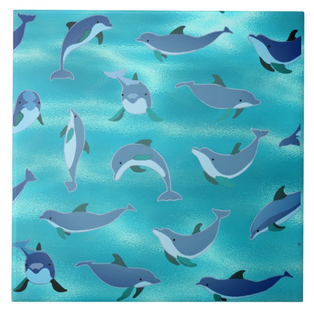 Dophins Ceramic Tile Kakelplatta (Framsidan)