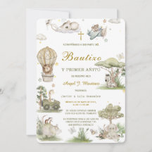 Dopinvitation Och Första Födelsedagsinbjudan