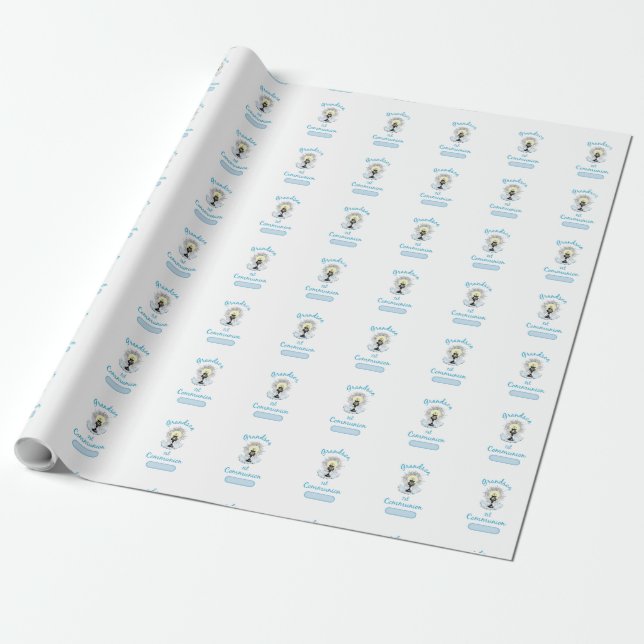 Dopp till sonson, Blå kopp Presentpapper (Utrullad)
