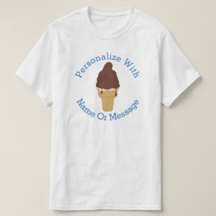 Doppad glasskotte för PERSONLIG choklad T-shirt
