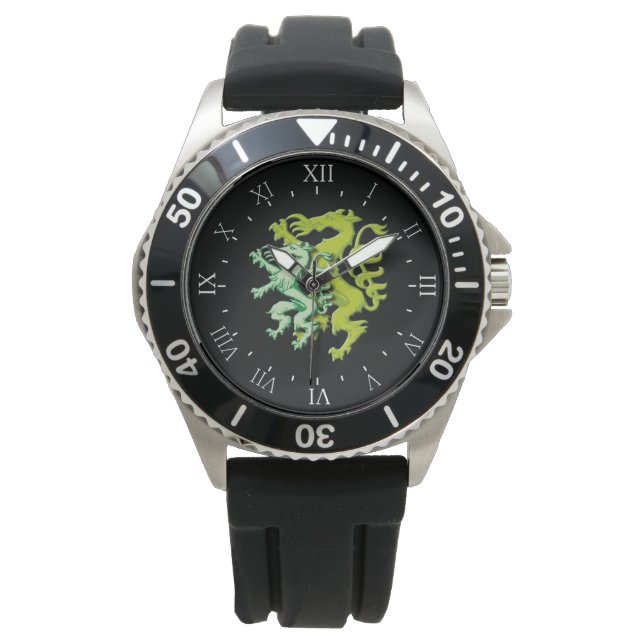 Doppel Panther Illustration Steiermark Österreich Armbandsur (Framsida)
