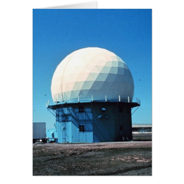 Doppler Weather Radar Station - Norman Hälsningskort (Framsidan)
