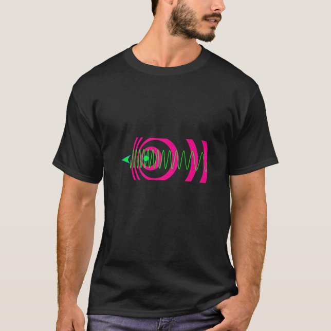dopplereffekt fysics Science Equation Physicist T Shirt (Framsida)