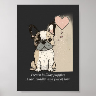 Doppvalpar av fransk - Cute och fullt i Kärlek Poster