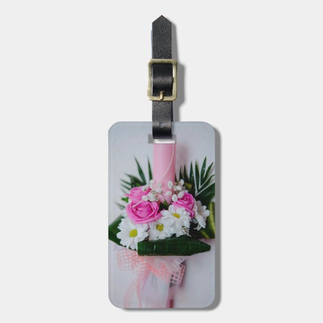 Dopstearinljus Bagagebricka (Vertikal Framsida)