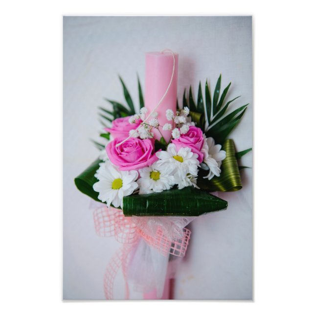 Dopstearinljus Fototryck (Framsidan)