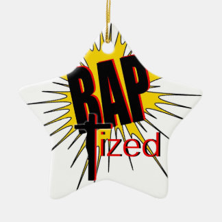 Döpt!  Gåvan för alla som är proud. Julgransprydnad Keramik