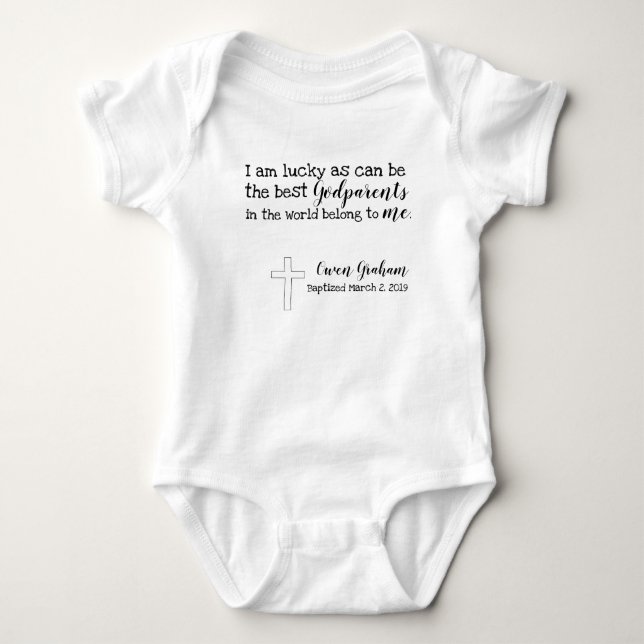 Döpte Godparents T-shirt (Framsida)