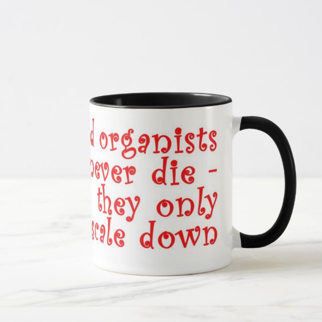 "Dör gammala organists aldrig" muggen Mugg (Höger)