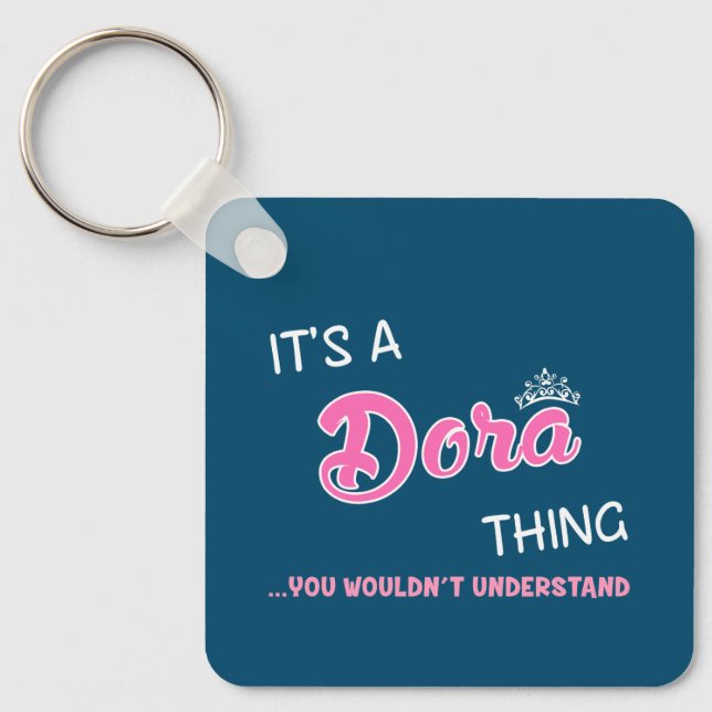 Dora sak skulle du inte förstå nyckelring (Framsida)