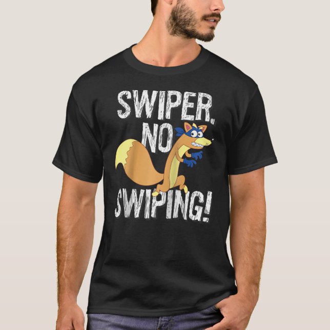 Dora the Explorer Swiper No Swiping Fox Raglan Bas T Shirt (Framsida)