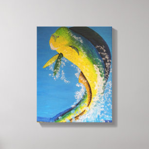 Dorado dolphin fish canvastryck