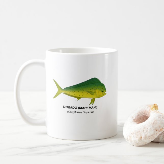 Dorado (Mahi Mahi) - Marine Animals of California Kaffemugg (Med munk)