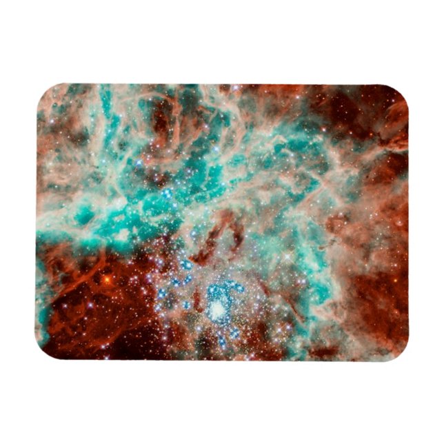 Doradus Nebula Birthing Planets Magnet (Horisontell)