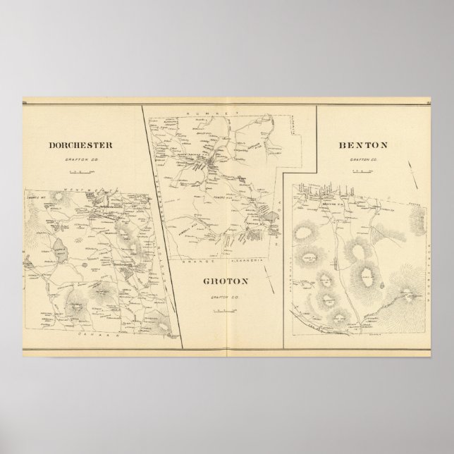 Dorchester, Groton, Benton Poster (Framsidan)