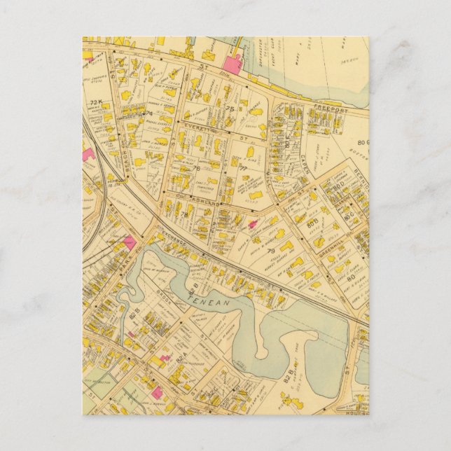 Dorchester, Massachusetts 3 Vykort (Framsida)