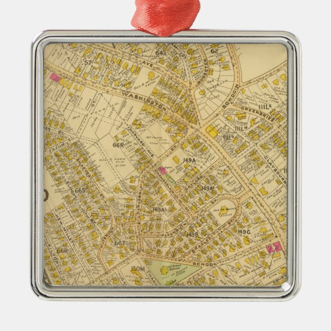 Dorchester Massachusetts 4 Julgransprydnad Metall (Framsidan)