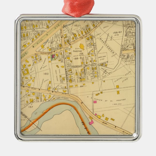 Dorchester, Massachusetts 6 Julgransprydnad Metall (Framsidan)