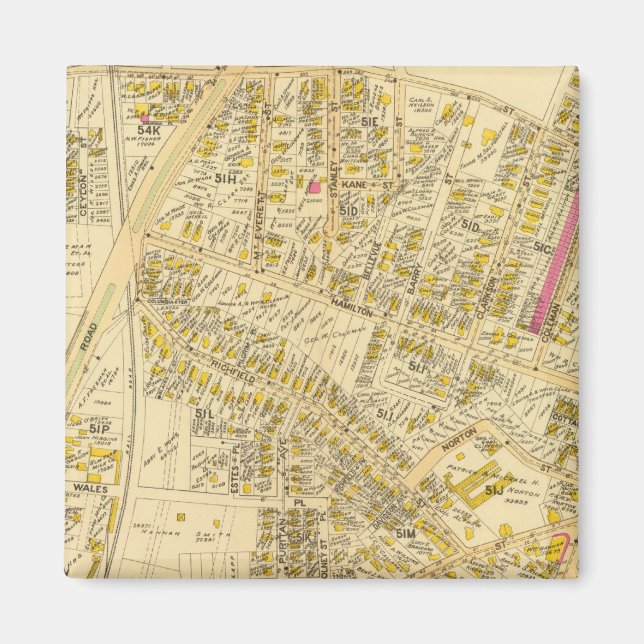 Dorchester, Massachusetts 7 Magnet (Framsidan)