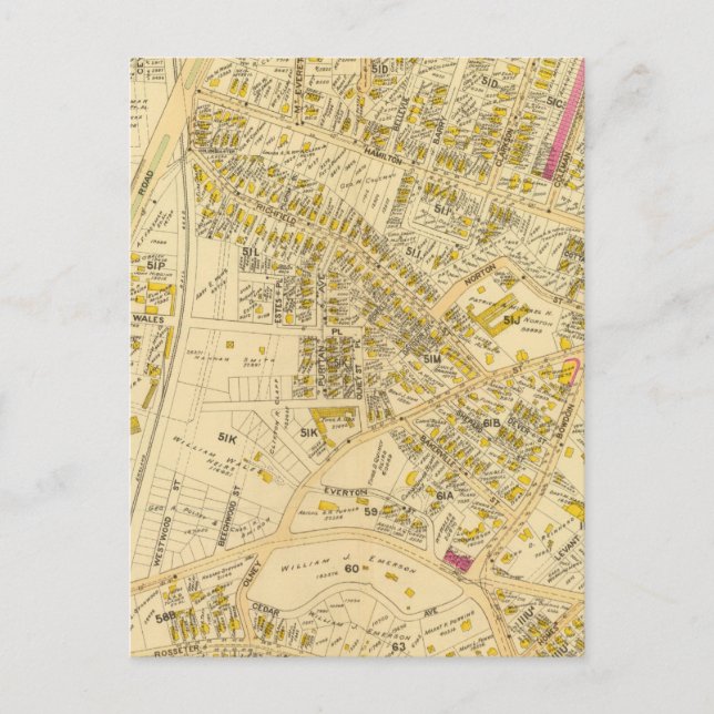 Dorchester, Massachusetts 7 Vykort (Framsida)