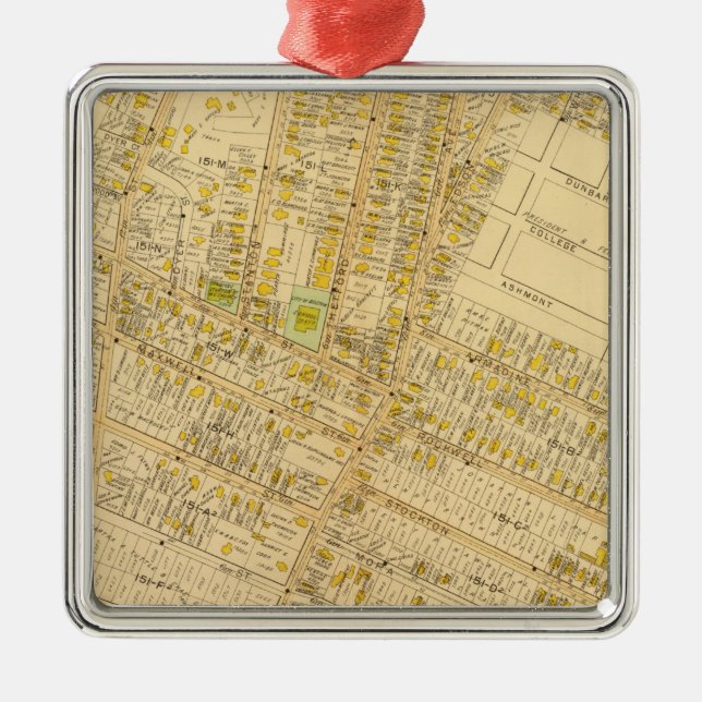 Dorchester, Massachusetts Julgransprydnad Metall (Framsidan)