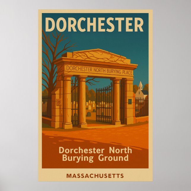 Dorchester North Burying Ground Travel Poster (Framsidan)