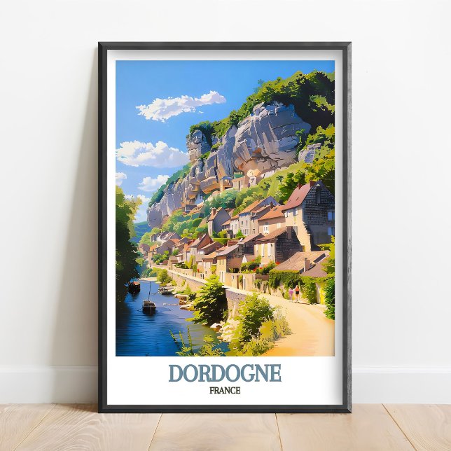 Dordogne France Art - Dordogne Poster - La Roque  (Skapare uppladdad)