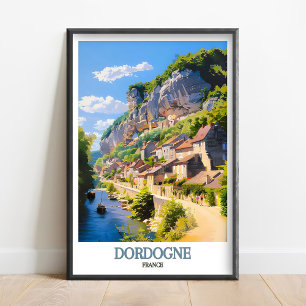 Dordogne Frankrike Konst - Dordogne Affisch - La R
